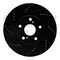 Dynamic Friction Co BRAKE ROTOR DRILLED AND SLOTTED BLACK 633-76080L - alternate 1